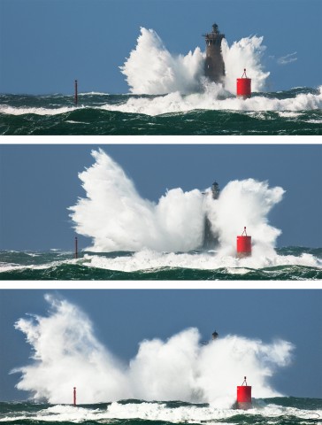 Photo The Four lighthouse in the storm, Finistère, Brittany par Philip Plisson