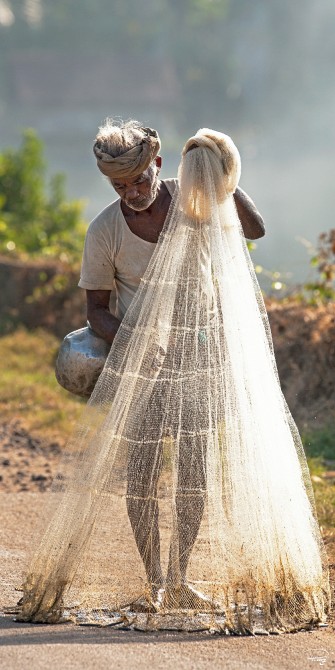 Photo Pêcheur, Kerala, Inde par Philip Plisson